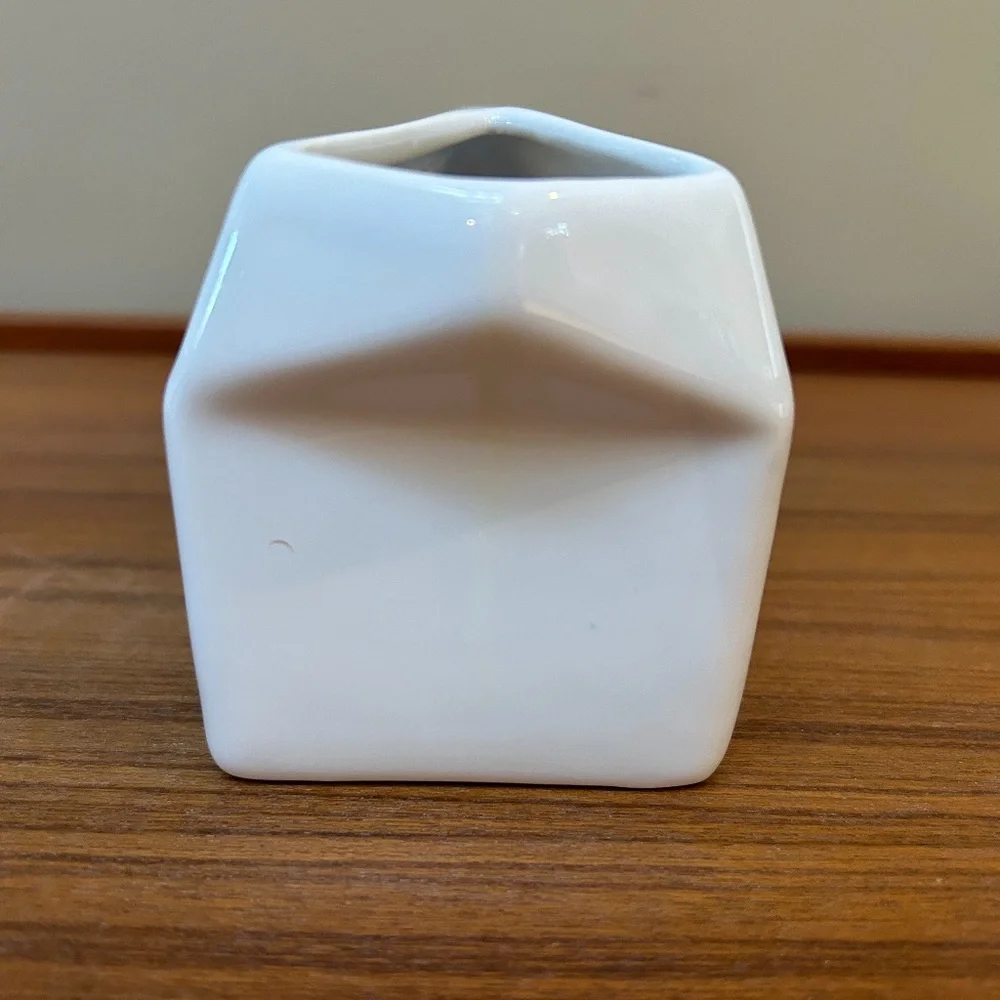 White Ceramic Crate & Barrel Creamer